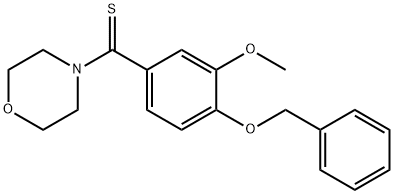 4-[4-(benzyloxy)-3-methoxybenzothioyl]morpholine 구조식 이미지