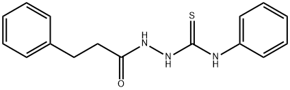 N-phenyl-2-(3-phenylpropanoyl)hydrazinecarbothioamide 구조식 이미지