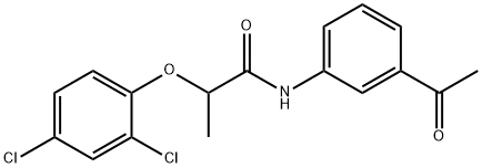 N-(3-acetylphenyl)-2-(2,4-dichlorophenoxy)propanamide Structure
