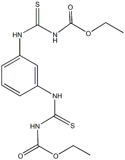 ethyl [3-({[(ethoxycarbonyl)amino]carbothioyl}amino)anilino]carbothioylcarbamate Structure