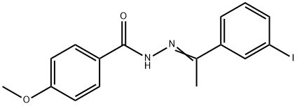 N'-[1-(3-iodophenyl)ethylidene]-4-methoxybenzohydrazide Structure