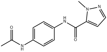 N-[4-(acetylamino)phenyl]-1-methyl-1H-pyrazole-5-carboxamide Structure