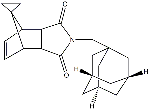 4-(1-adamantylmethyl)-spiro[4-azatricyclo[5.2.1.0~2,6~]dec[8]ene-10.1'-cyclopropane]-3,5-dione 구조식 이미지
