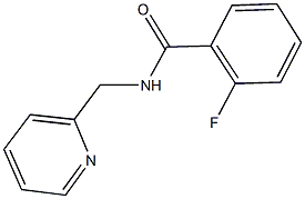 2-fluoro-N-(2-pyridinylmethyl)benzamide 구조식 이미지