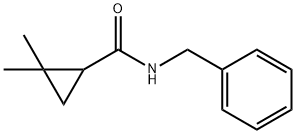 N-benzyl-2,2-dimethylcyclopropanecarboxamide 구조식 이미지