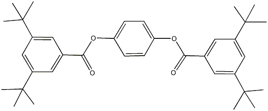 4-[(3,5-ditert-butylbenzoyl)oxy]phenyl 3,5-ditert-butylbenzoate Structure