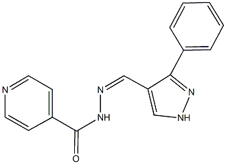 N'-[(3-phenyl-1H-pyrazol-4-yl)methylene]isonicotinohydrazide Structure