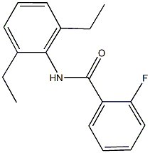 N-(2,6-diethylphenyl)-2-fluorobenzamide Structure