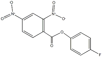 4-fluorophenyl 2,4-dinitrobenzoate 구조식 이미지