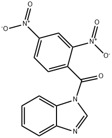 1-{2,4-bisnitrobenzoyl}-1H-benzimidazole 구조식 이미지
