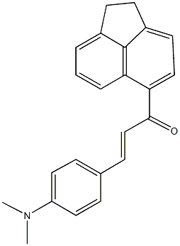 1-(1,2-dihydro-5-acenaphthylenyl)-3-[4-(dimethylamino)phenyl]-2-propen-1-one Structure