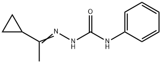 1-cyclopropylethanone N-phenylsemicarbazone 구조식 이미지