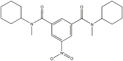 N~1~,N~3~-dicyclohexyl-5-nitro-N~1~,N~3~-dimethylisophthalamide Structure