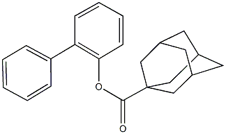 [1,1'-biphenyl]-2-yl 1-adamantanecarboxylate Structure