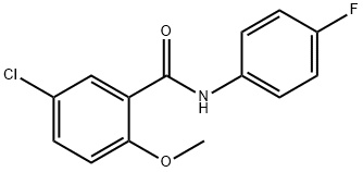 5-chloro-N-(4-fluorophenyl)-2-methoxybenzamide Structure