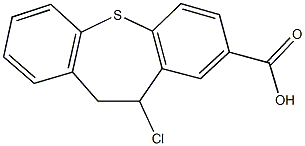 11-chloro-10,11-dihydrodibenzo[b,f]thiepine-2-carboxylic acid Structure