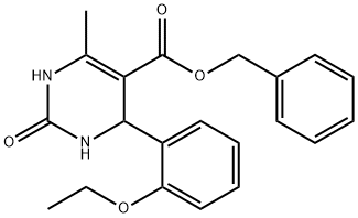 benzyl 4-(2-ethoxyphenyl)-6-methyl-2-oxo-1,2,3,4-tetrahydro-5-pyrimidinecarboxylate 구조식 이미지