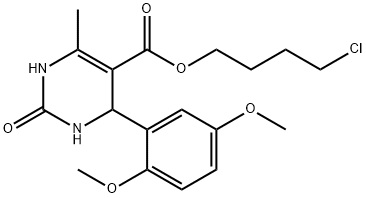 4-chlorobutyl 4-(2,5-dimethoxyphenyl)-6-methyl-2-oxo-1,2,3,4-tetrahydro-5-pyrimidinecarboxylate Structure