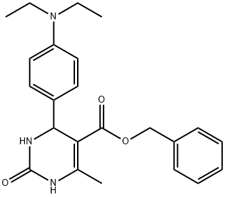 benzyl 4-[4-(diethylamino)phenyl]-6-methyl-2-oxo-1,2,3,4-tetrahydro-5-pyrimidinecarboxylate Structure