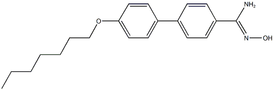 4'-(heptyloxy)-N'-hydroxy[1,1'-biphenyl]-4-carboximidamide 구조식 이미지