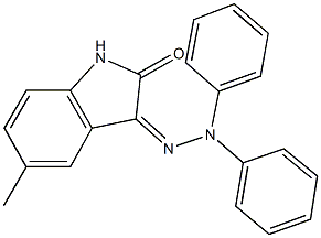 5-methyl-1H-indole-2,3-dione 3-(diphenylhydrazone) Structure