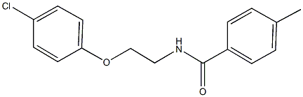 N-[2-(4-chlorophenoxy)ethyl]-4-methylbenzamide 구조식 이미지