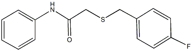 2-[(4-fluorobenzyl)sulfanyl]-N-phenylacetamide 구조식 이미지