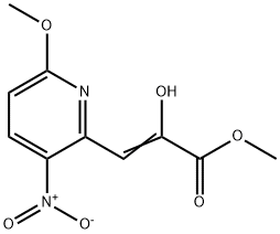 methyl 2-hydroxy-3-{3-nitro-6-methoxy-2-pyridinyl}acrylate Structure