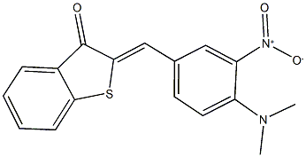 2-{4-(dimethylamino)-3-nitrobenzylidene}-1-benzothiophen-3(2H)-one Structure