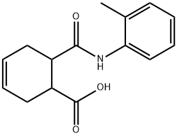 6-(2-toluidinocarbonyl)cyclohex-3-ene-1-carboxylic acid Structure