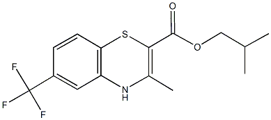 isobutyl 3-methyl-6-(trifluoromethyl)-4H-1,4-benzothiazine-2-carboxylate Structure