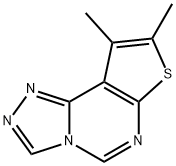 8,9-dimethylthieno[3,2-e][1,2,4]triazolo[4,3-c]pyrimidine 구조식 이미지