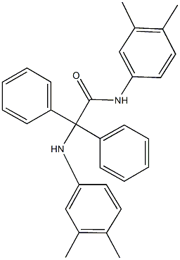 2-(3,4-dimethylanilino)-N-(3,4-dimethylphenyl)-2,2-diphenylacetamide Structure