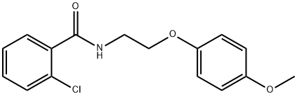 2-chloro-N-[2-(4-methoxyphenoxy)ethyl]benzamide Structure