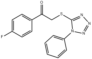 1-(4-fluorophenyl)-2-[(1-phenyl-1H-tetraazol-5-yl)sulfanyl]ethanone Structure