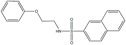 N-(2-phenoxyethyl)-2-naphthalenesulfonamide 구조식 이미지