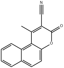 1-methyl-3-oxo-3H-benzo[f]chromene-2-carbonitrile Structure