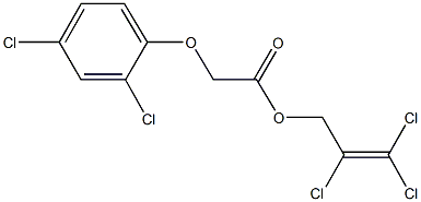 2,3,3-trichloro-2-propenyl (2,4-dichlorophenoxy)acetate Structure