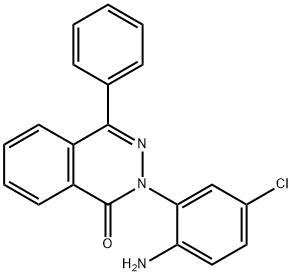 2-(2-amino-5-chlorophenyl)-4-phenyl-1(2H)-phthalazinone 구조식 이미지