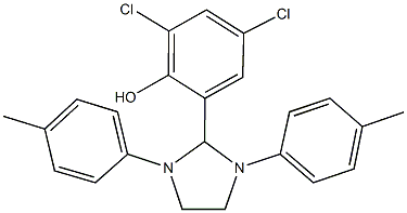 2-[1,3-bis(4-methylphenyl)-2-imidazolidinyl]-4,6-dichlorophenol Structure