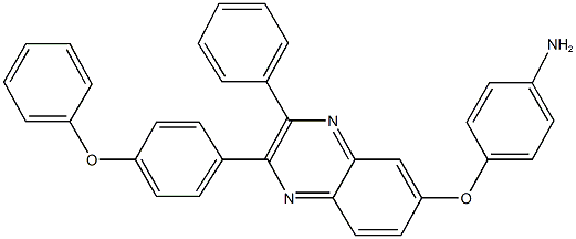 4-{[2-(4-phenoxyphenyl)-3-phenyl-6-quinoxalinyl]oxy}aniline 구조식 이미지