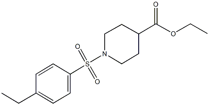 ethyl 1-[(4-ethylphenyl)sulfonyl]-4-piperidinecarboxylate Structure