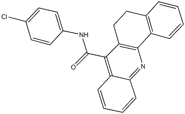 N-(4-chlorophenyl)-5,6-dihydrobenzo[c]acridine-7-carboxamide Structure