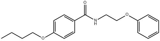 4-butoxy-N-(2-phenoxyethyl)benzamide Structure