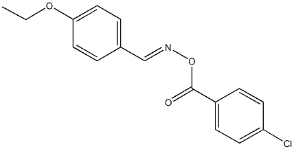 4-ethoxybenzaldehyde O-(4-chlorobenzoyl)oxime Structure