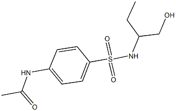 N-[4-({[1-(hydroxymethyl)propyl]amino}sulfonyl)phenyl]acetamide 구조식 이미지