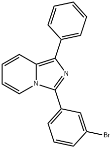 3-(3-bromophenyl)-1-phenylimidazo[1,5-a]pyridine Structure