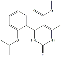 methyl 4-(2-isopropoxyphenyl)-6-methyl-2-oxo-1,2,3,4-tetrahydro-5-pyrimidinecarboxylate 구조식 이미지