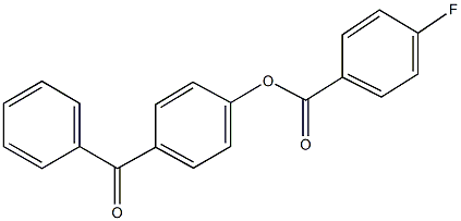 4-benzoylphenyl 4-fluorobenzoate Structure