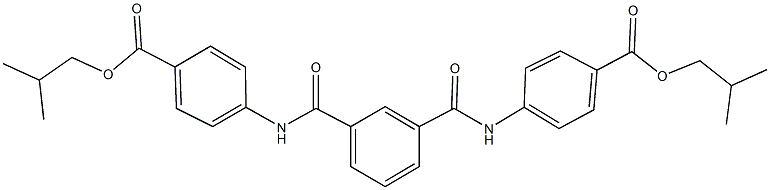 isobutyl 4-[(3-{[4-(isobutoxycarbonyl)anilino]carbonyl}benzoyl)amino]benzoate 구조식 이미지